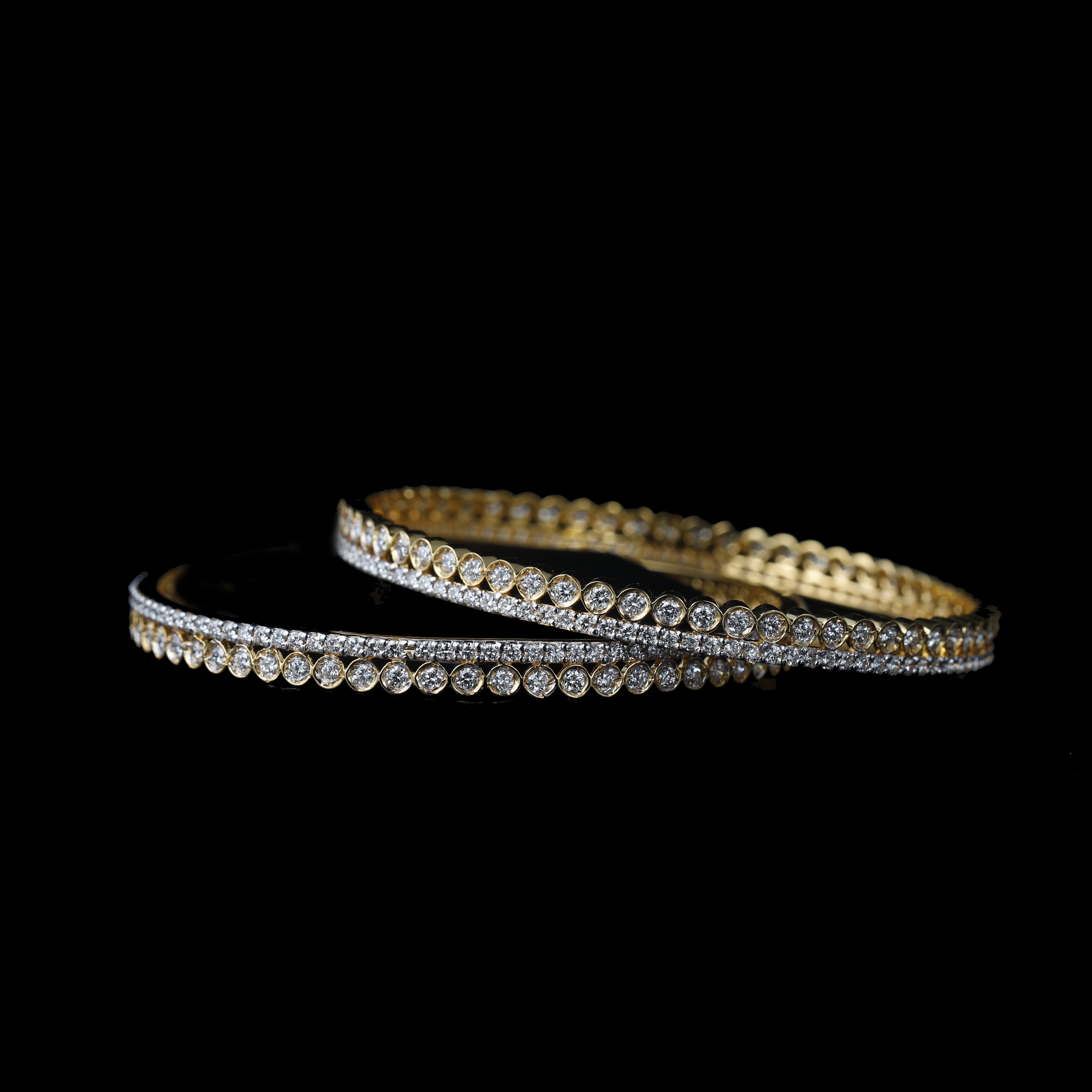 Real diamond hot sale bangles designs